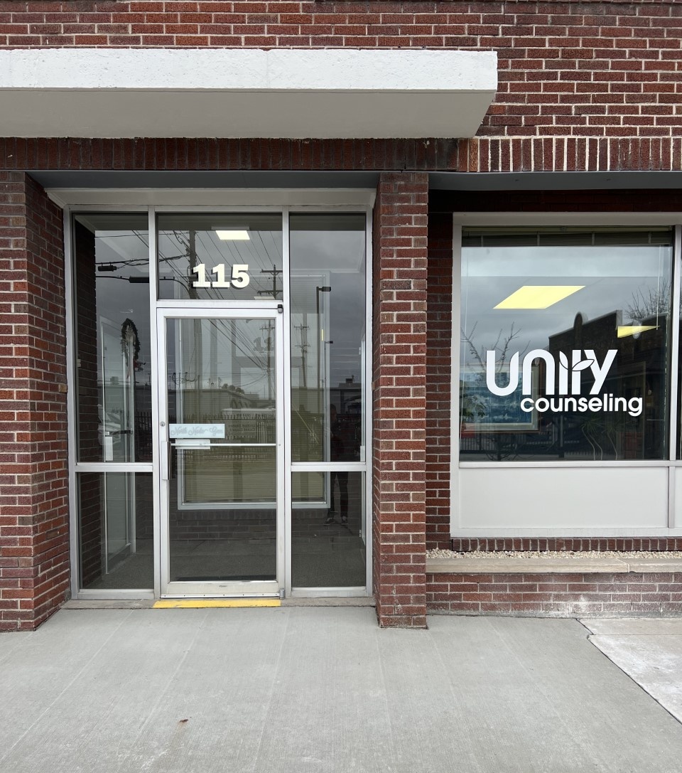 Image of front of Unity Counseling building where you can find a therapist in Alpena to support your mental health needs! Reach out today! 